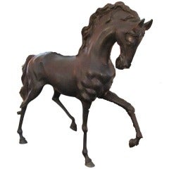 Pair of Bronze Horse Statues Pair of Bronze Horse Statues