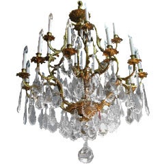 20th Century 12 Light Steuben Crystal Chandelier