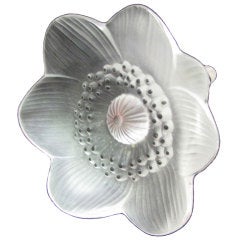 Lalique Crystal Anemone Flower