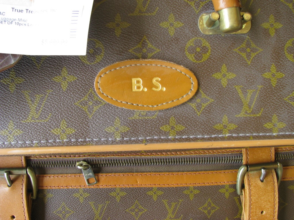 Mid-20th Century 10 Piece Assorted set of Louis Vuitton Monogram Luggage