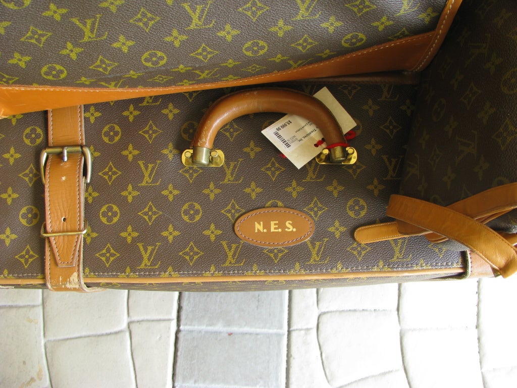 Leather 10 Piece Assorted set of Louis Vuitton Monogram Luggage