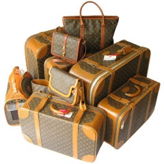 Vintage 10 Piece Assorted set of Louis Vuitton Monogram Luggage