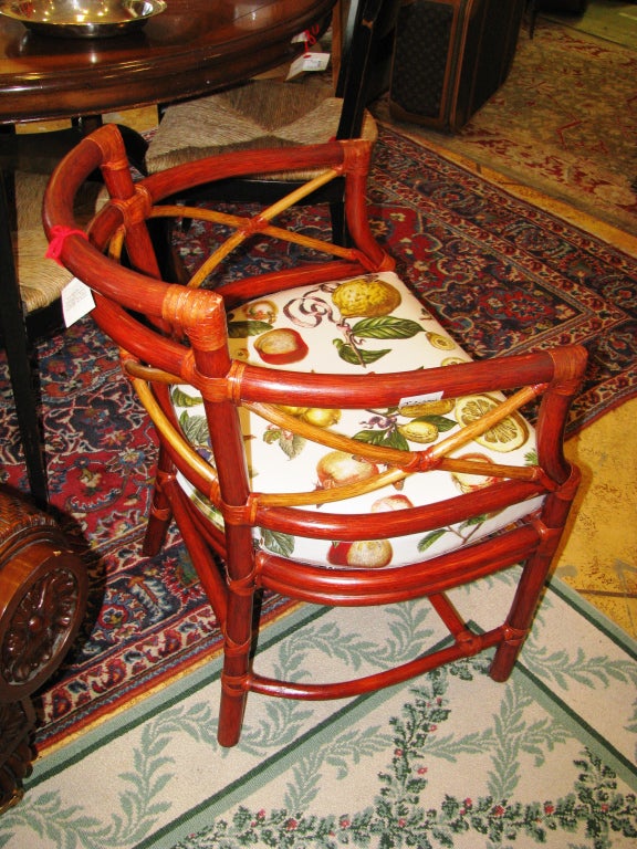 Bamboo Barrel Chairs by McGuire 6