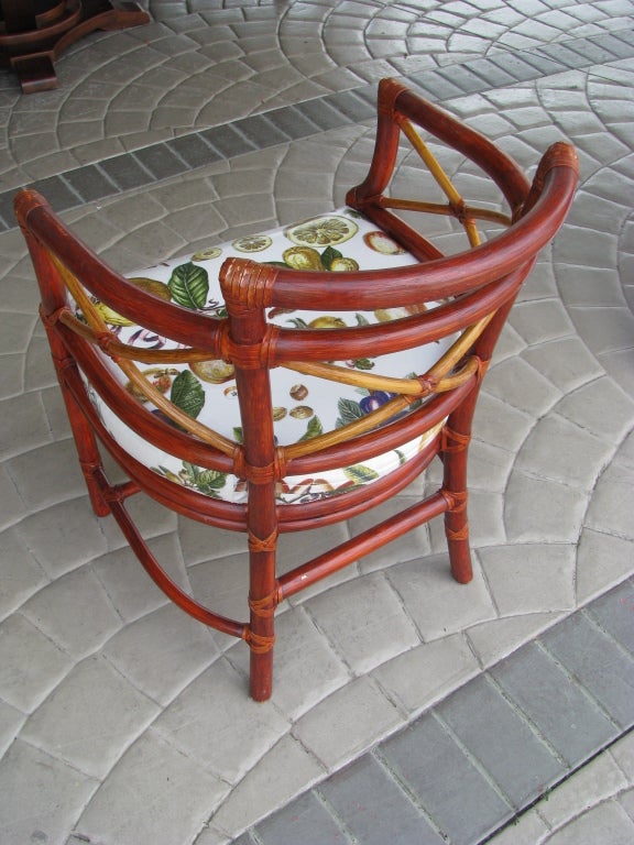 American Bamboo Barrel Chairs by McGuire