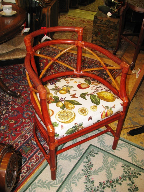 Bamboo Barrel Chairs by McGuire 3