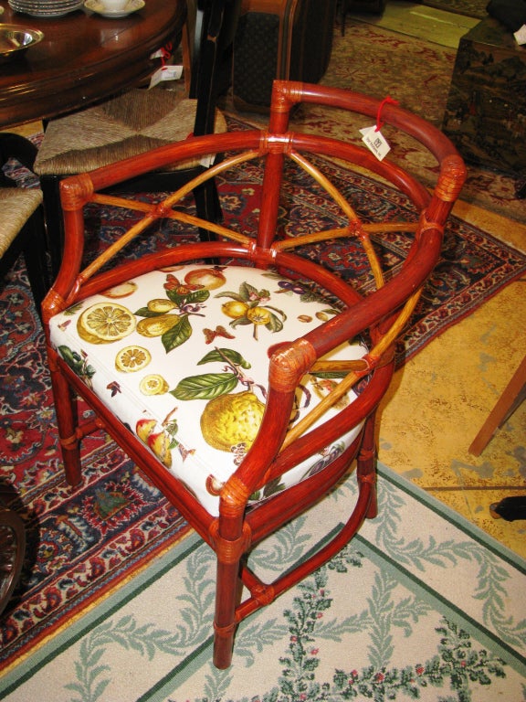 Bamboo Barrel Chairs by McGuire 4