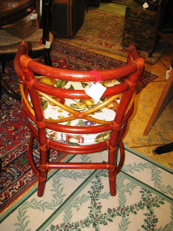Bamboo Barrel Chairs by McGuire 5