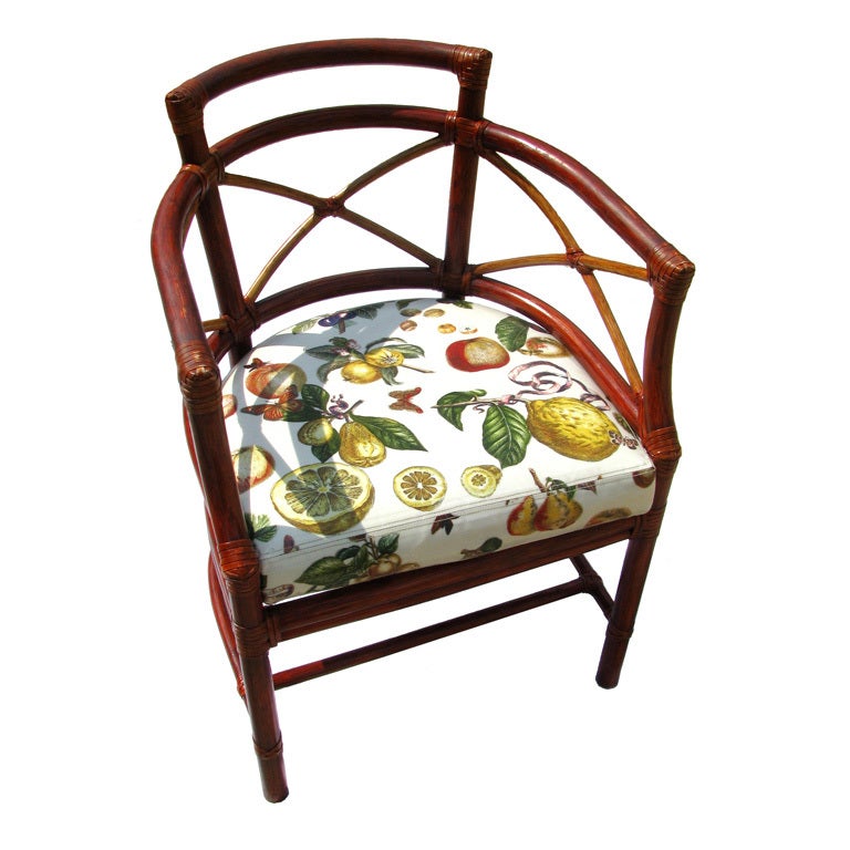 Bamboo Barrel Chairs by McGuire