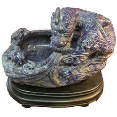 Carved Lapis Dragon