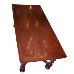 Vintage Lovely Wood Table With 2 Sliding Leafs