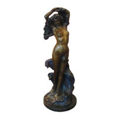 Bronze Nude, Marble Base