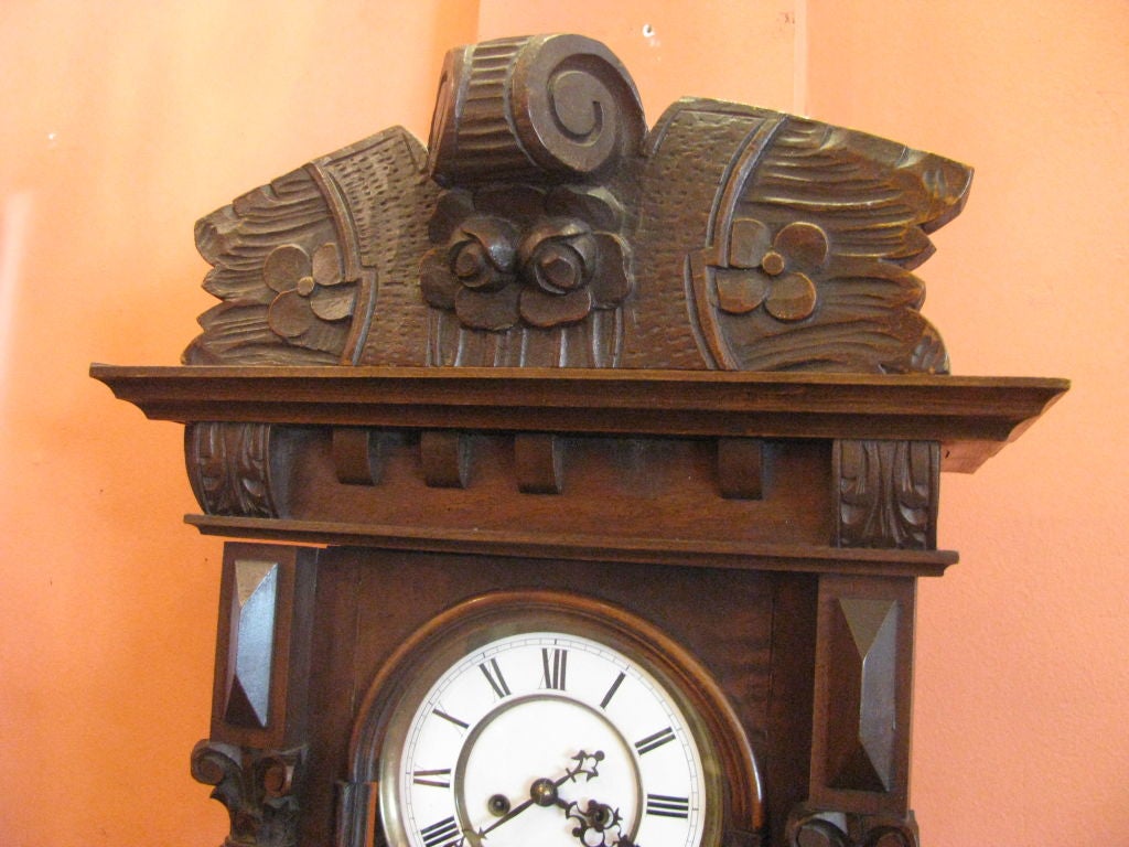 German Vienna Regulator, 2 Weight Antique Wall Clock
