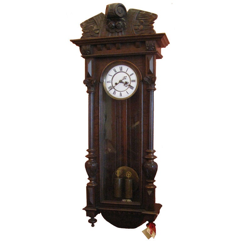 Vienna Regulator, 2 Weight Antique Wall Clock