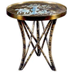 Bronze Side Table by Philip and Kelvin Laverne