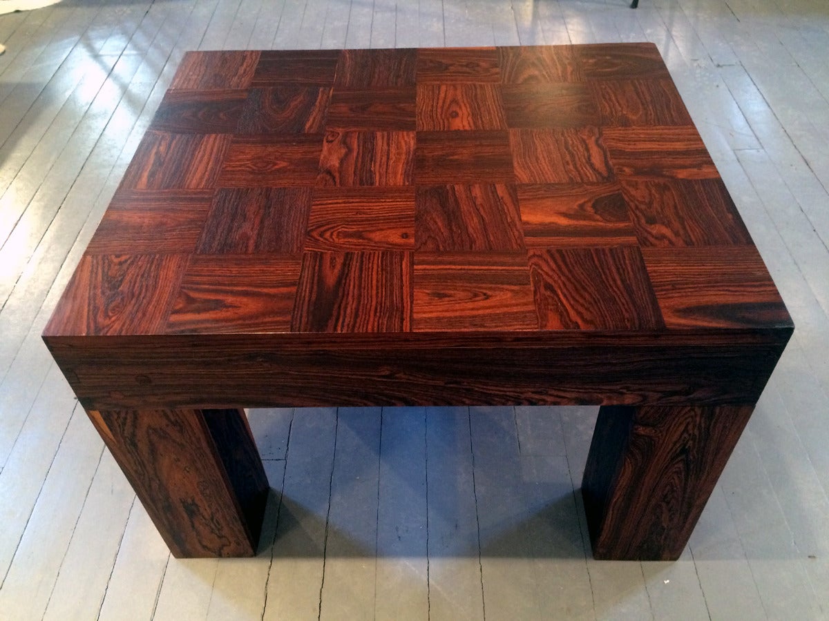 Cocobolo Two Rosewood Nesting Tables, Don Shoemaker For Sale