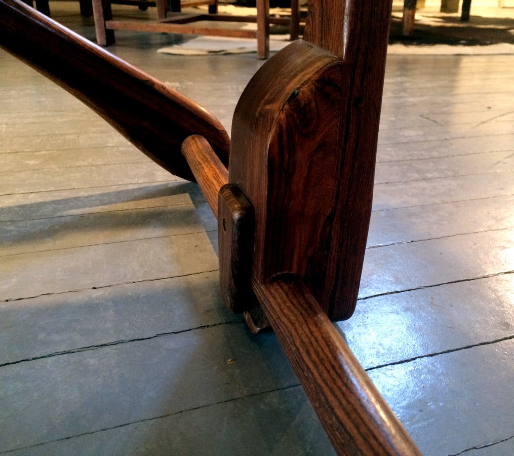 Late 20th Century Rosewood and Marble Table, Don Shoemaker For Sale