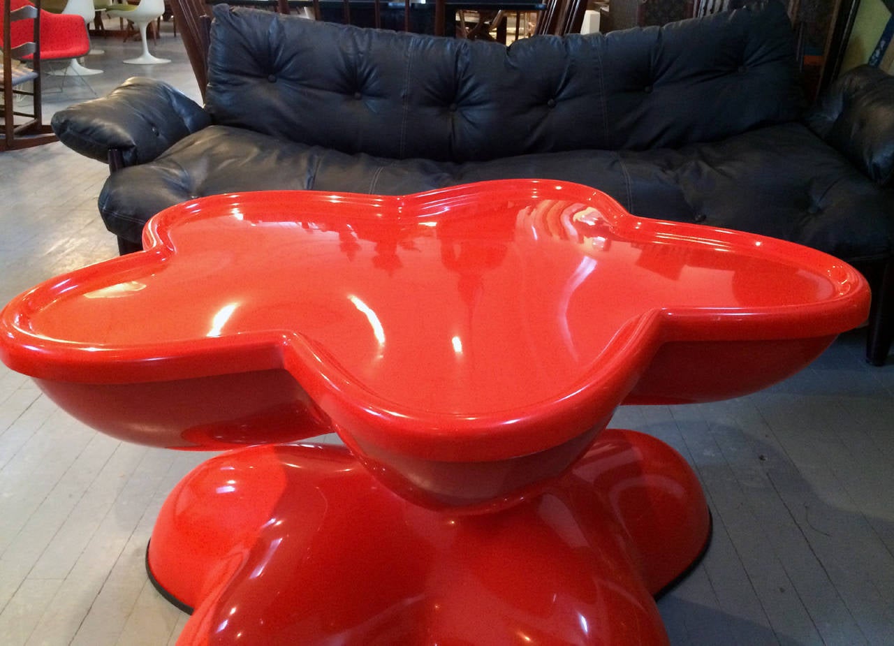 Rare Vintage Swivel Molar Coffee Table by Wendell Castle For Sale 1