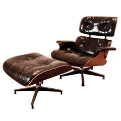 Used Original Charles Eames Lounge Chair and Ottoman