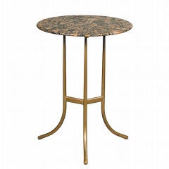 Hold Bronze Granite Side Occasional Table by Cedric Hartman