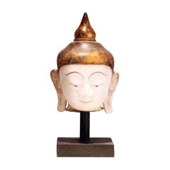 Burmese Marble Buddha Head