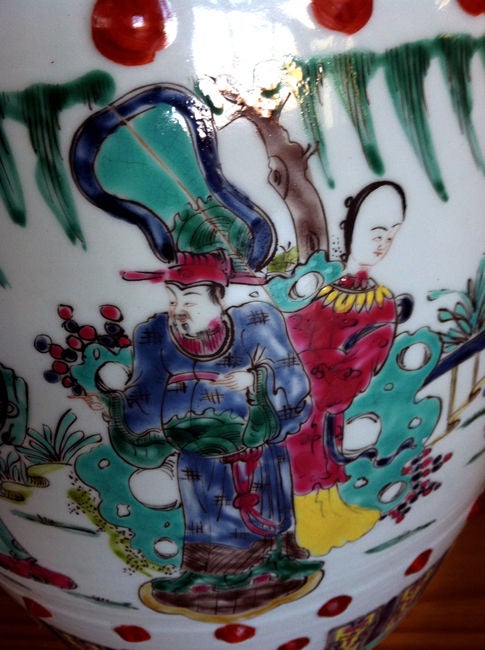 Pair of Antique Chinese Ceramic Garden Stools In Good Condition For Sale In Atlanta, GA