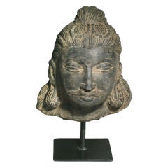 Gandhara Bodhisattva Head Stone Carving