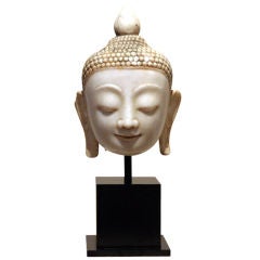 Burmese Marble Buddha Head