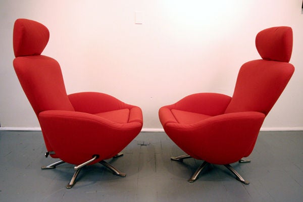 Italian Dodo Lounge Chairs by Cassina Italia