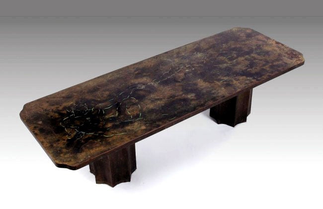 American Bronze Coffee Table Phillip Kevin Laverne