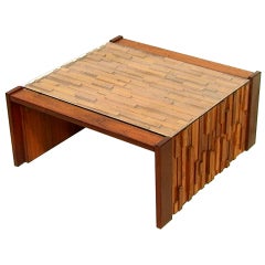 Rosewood Coffee cocktail side table Percival Lafer Brazil Rosewood Coffee cocktail side table Percival Lafer Brazil