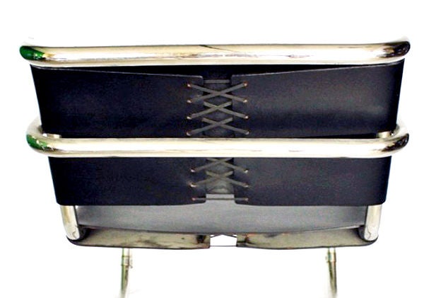Mid-20th Century Pair MR 20 Lounge chairs Mies Van Der Rohe
