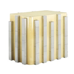 Glass Top Cityscape Dining Table Paul Evans 1