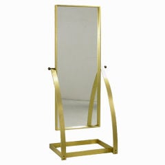 French Metal Pier Mirror Maison Jansen