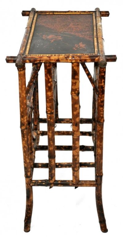 English Regency Bamboo Canterbury Stand Continental