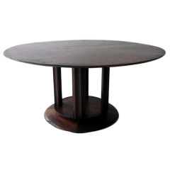 Dutch Art Deco Oak Marquetry Table