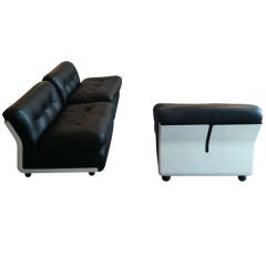 Three Lounge Slipper Chairs by Mario Bellini B&B Italia