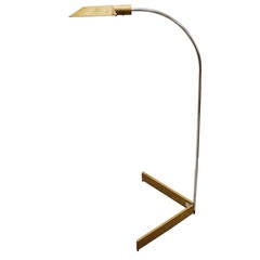 Early Bronze and Chrome Floor Lamp by Cedric Hartman 5