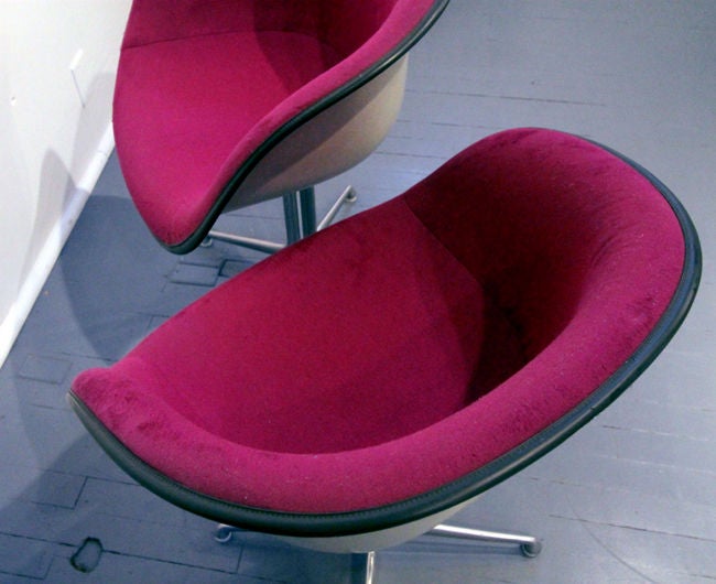 Late 20th Century Pair of La fonda chairs Charles Eames