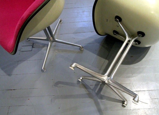 Aluminum Pair of La fonda chairs Charles Eames