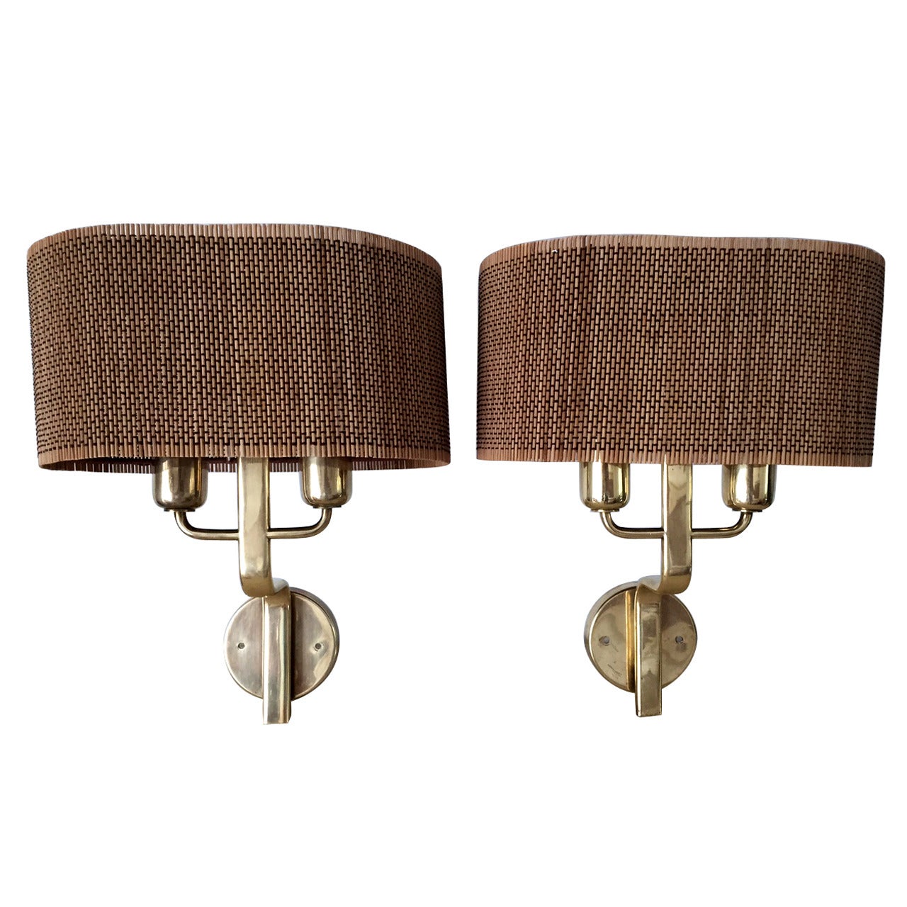 Pair of Rare and Early Wall Sconces by Paavo Tynell