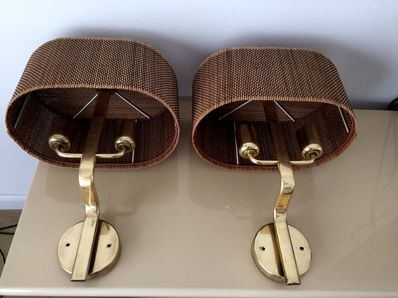 Pair of Rare and Early Wall Sconces by Paavo Tynell In Good Condition In Atlanta, GA