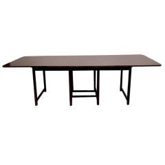 Walnut extension dinign table T.H. Robsjohn-Gibbings Widdicomb