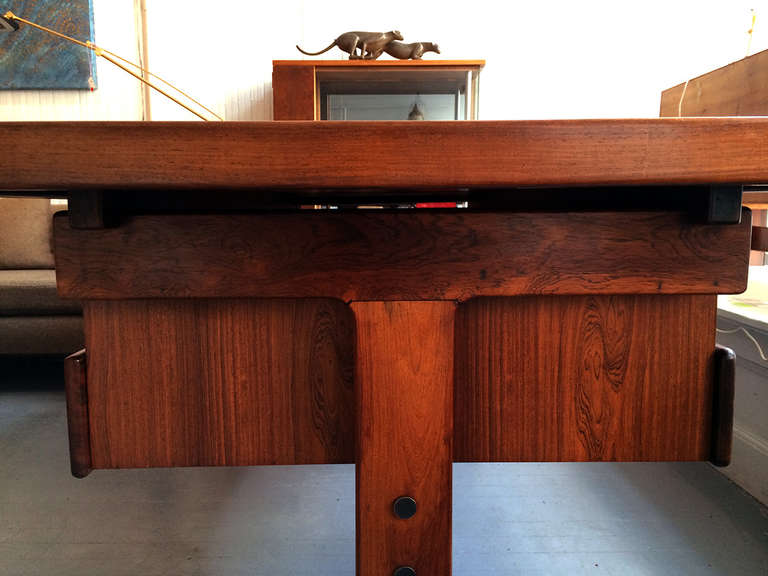 Mid-20th Century Brazilian Rosewood Desk by Sergio Rodrigues