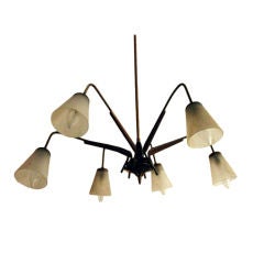 Vintage Italian Spider leg chandelier