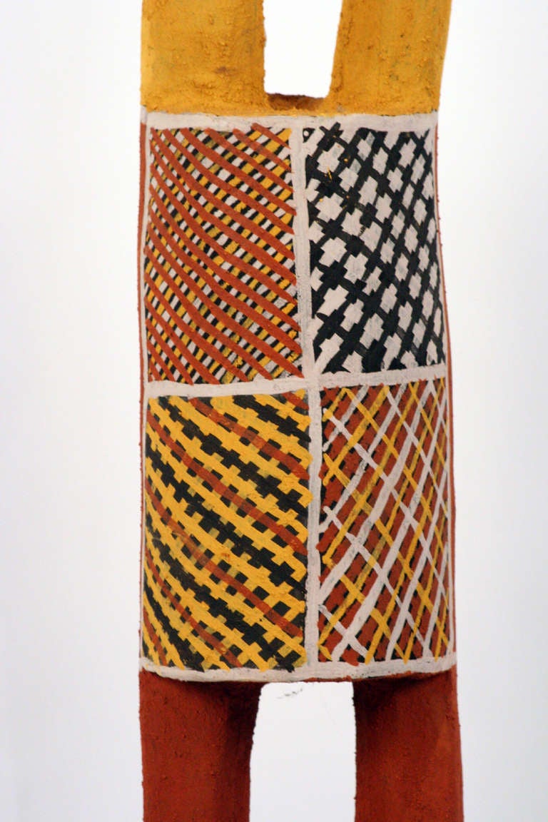 Pukumoni Pole Australian Aboriginal Art from Tiwi Island In Good Condition In Atlanta, GA