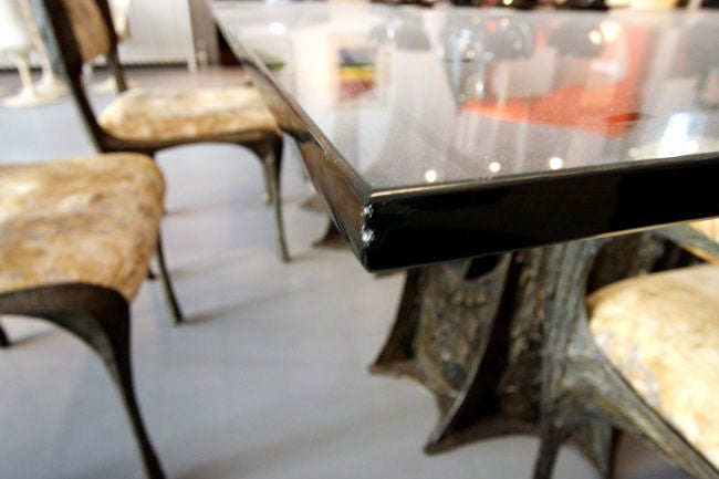 Bronze Dining Table by Paul Evans 1