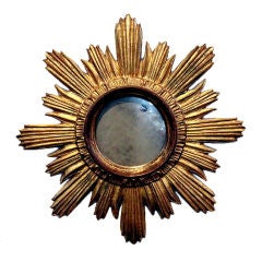 Vintage Italian Gilt Sunburst Mirror