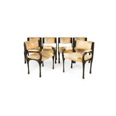 Sculpted Dining Chairs by Paul Evans