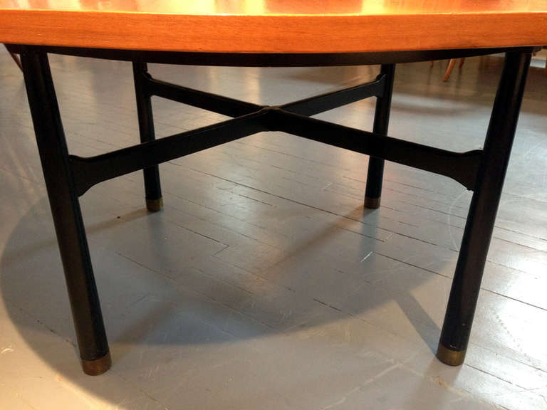 Walnut Center Table with Stone Insert by Harvey Probber In Good Condition In Atlanta, GA