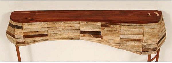 American Craftsman Studio Handcrafted Wall Mount Console Table Nick Allman